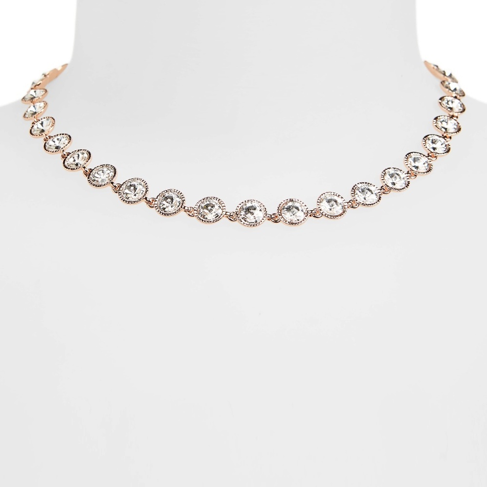 Ted Baker Rose Gold Rivoli Crystal Necklace